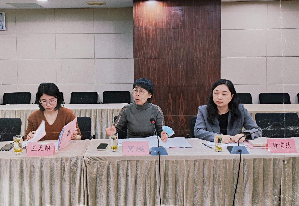 图为贺瑛副校长总结讲话 图为贺瑛副校长总结讲话